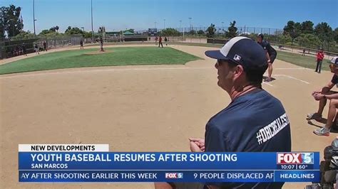 San Marcos Youth Baseball to resume games after Monday's shooting